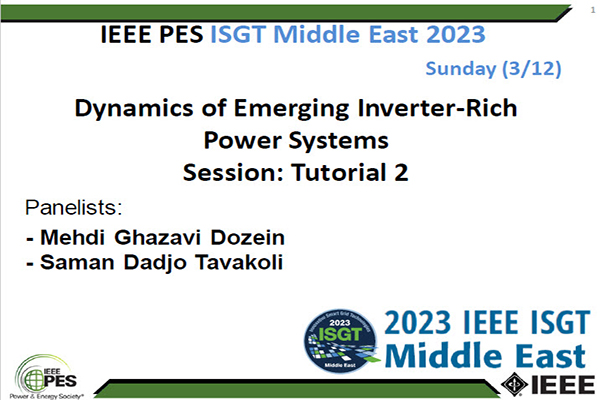 Tutorial 2: Dynamics of Emerging InverterRich Power Systems (slides)