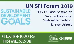 SDG 13 Panel Session on Success Factors for Sustainable Electrical Energy Delivery