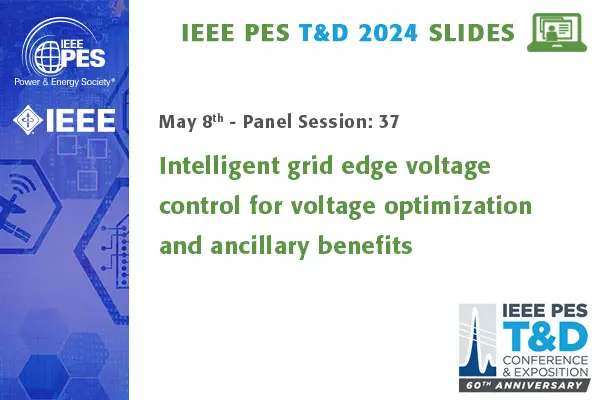 Intelligent grid edge voltage control for voltage optimization and ancillary benefits