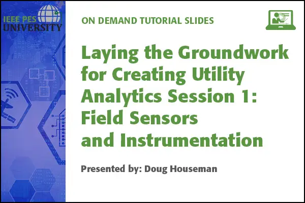 Laying the Groundwork for Creating Utility Analytics (Slides)