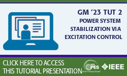 GM 23 Tutorial: TUT 2 - Power System Stabilization via Excitation Control (Slides)
