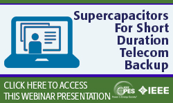 SuperCapacitors for Short Duration Telecom Backup (Slides)
