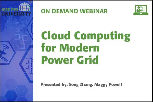 Cloud Computing for Modern Power Grid (Slides)