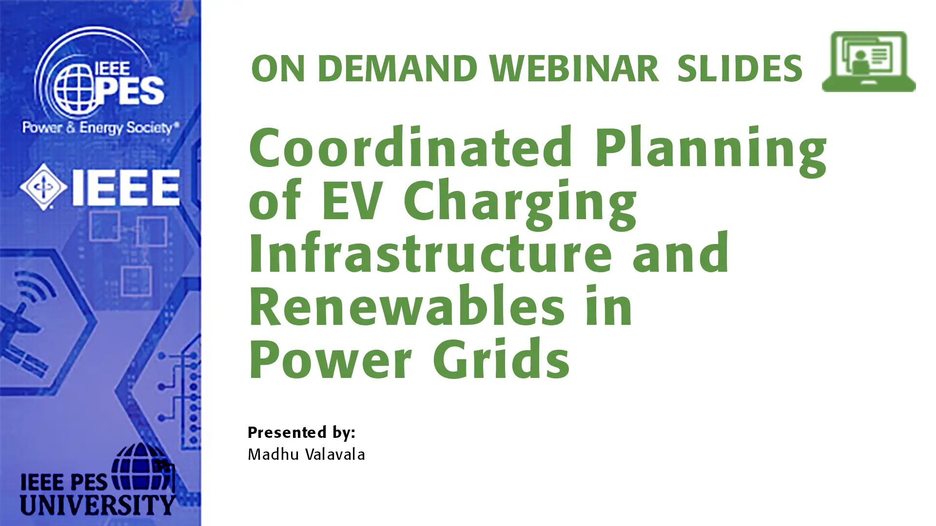 Coordinated Planning of EV Charging Infrastructure and Renewables in Power Grids (Slides)