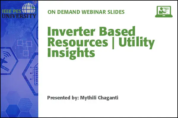 Inverter Based Resources | Utility Insights