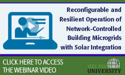 Reconfigurable and Resilient Operation of Network-Controlled Building Microgrids with Solar Integration (Video)