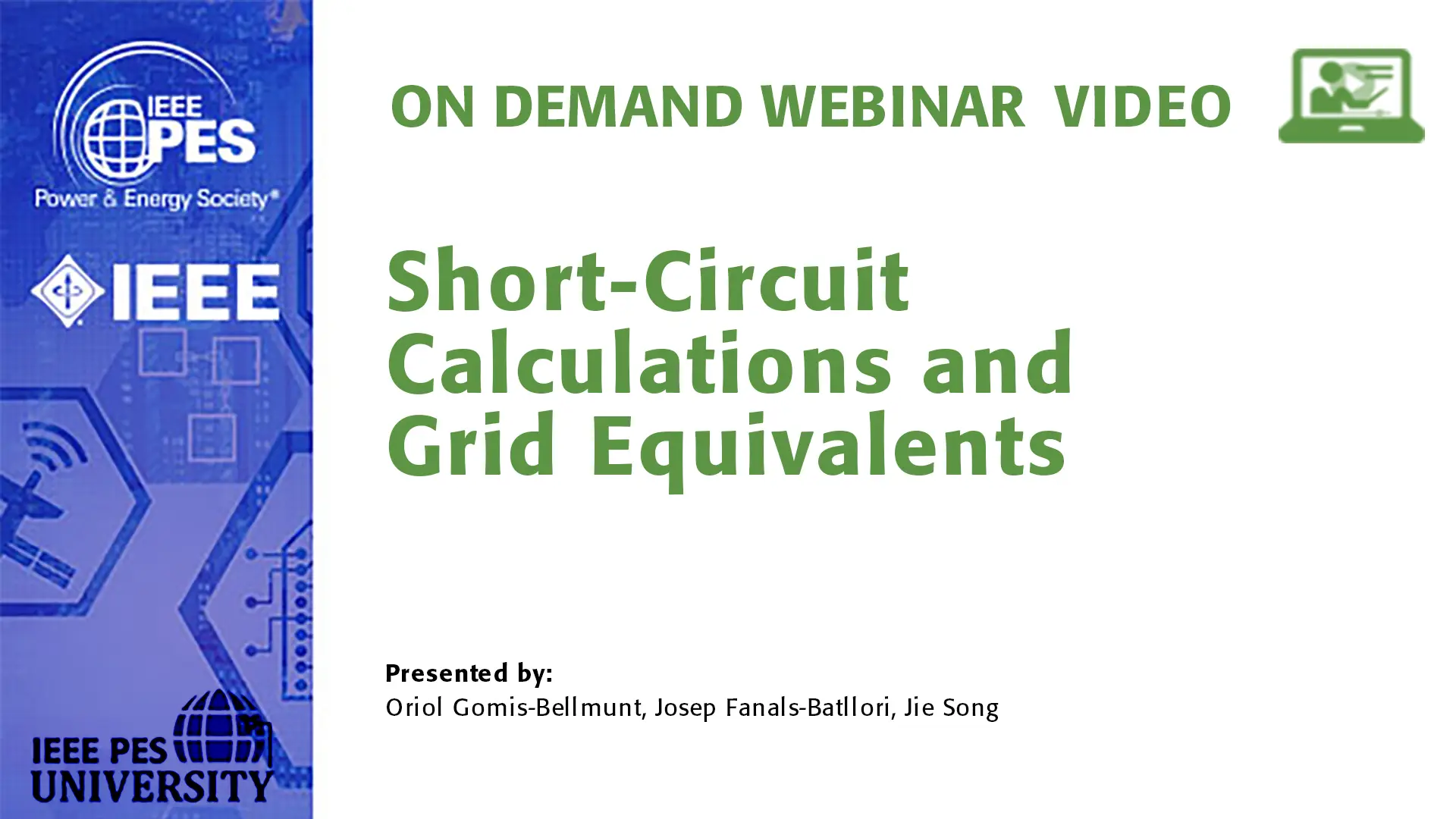 Short-Circuit Calculations and Grid Equivalents (Video)