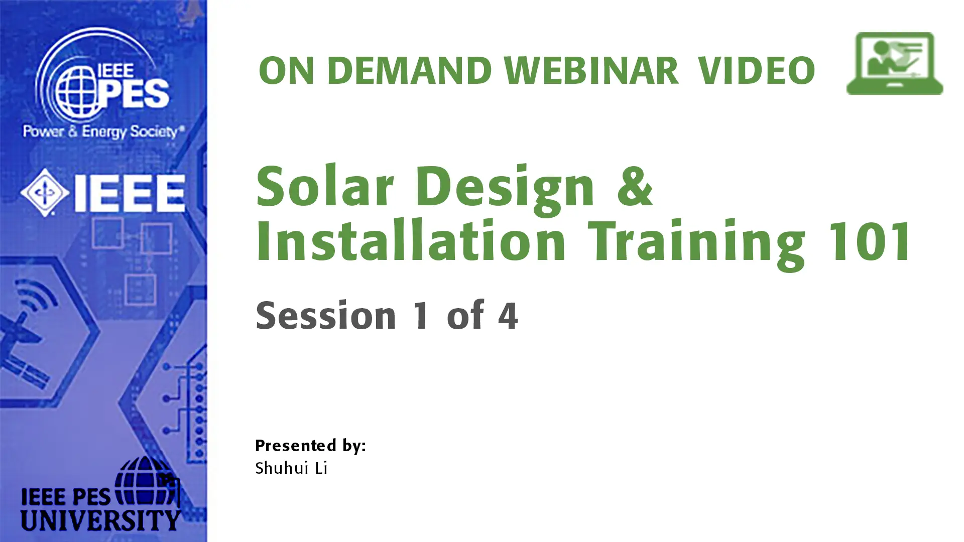 Solar Design and Installation Training – 101 (Video)