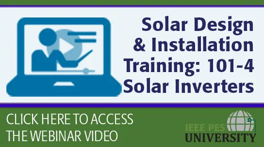 Solar Design and Installation Training – 101-4: Solar Inverters (Video)