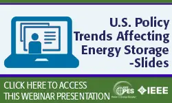 U.S. Policy Trends Affecting Energy Storage - Slide Presentation