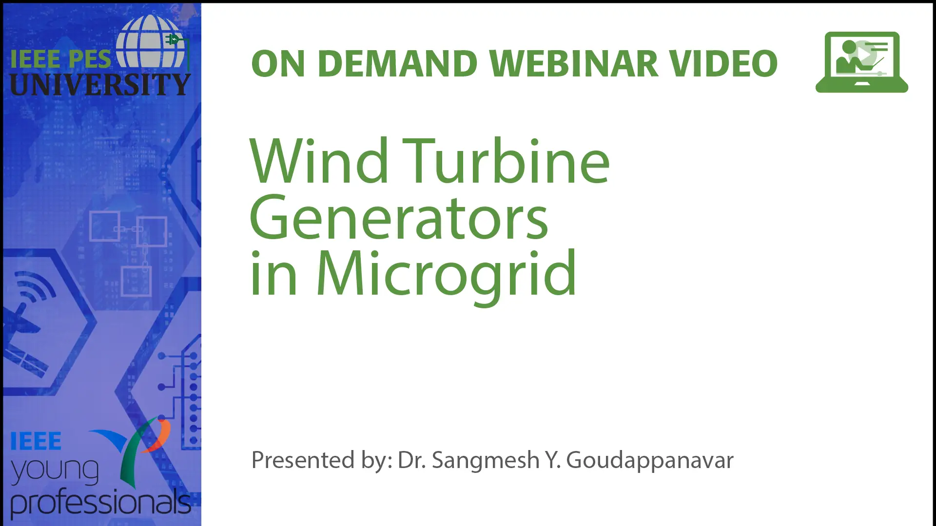 Wind Turbine Generators in Microgrid (Video)