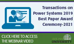 IEEE PES Transactions on Power Systems 2019 Best Paper Award Ceremony (video)