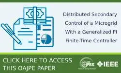Distributed Secondary Control of a Microgrid With a Generalized PI Finite-Time Controller