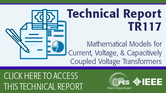 Mathematical Models for Current, Voltage, and Capacitively Coupled Voltage Transformers (TR117)