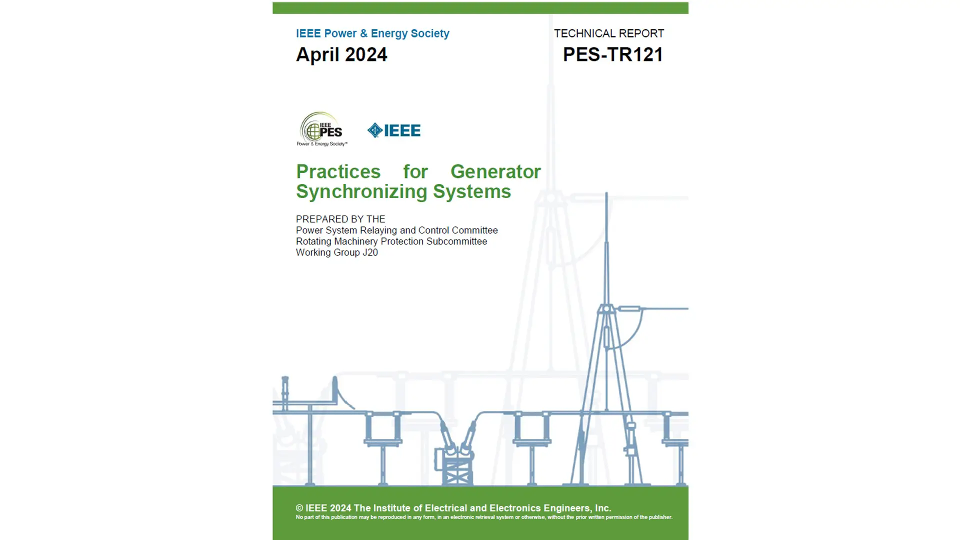 Practices for Generator Synchronizing Systems (TR 121)