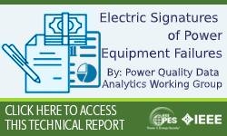 Electric Signatures of Power Equipment Failures