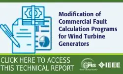 Modification of Commercial Fault Calculation Programs for Wind Turbine Generators