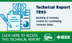 Modeling of Generator Controls for Coordinating Generator Relays (TR95)