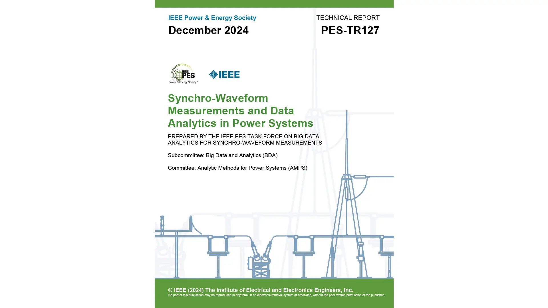 Synchro-Waveform Measurements and Data Analytics in Power Systems (TR 127)