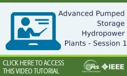 Advanced Pumped Storage Hydropower Plants: Session 1