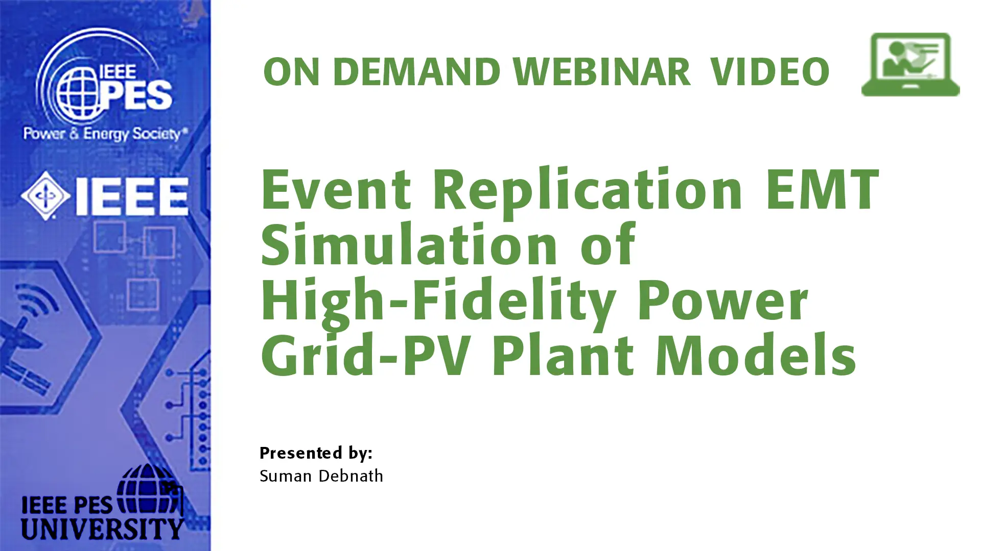 Event Replication EMT Simulation of High-Fidelity Power Grid-PV Plant Models (Video)