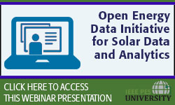 Open Energy Data Initiative for Solar Data and Analytics (Slides)
