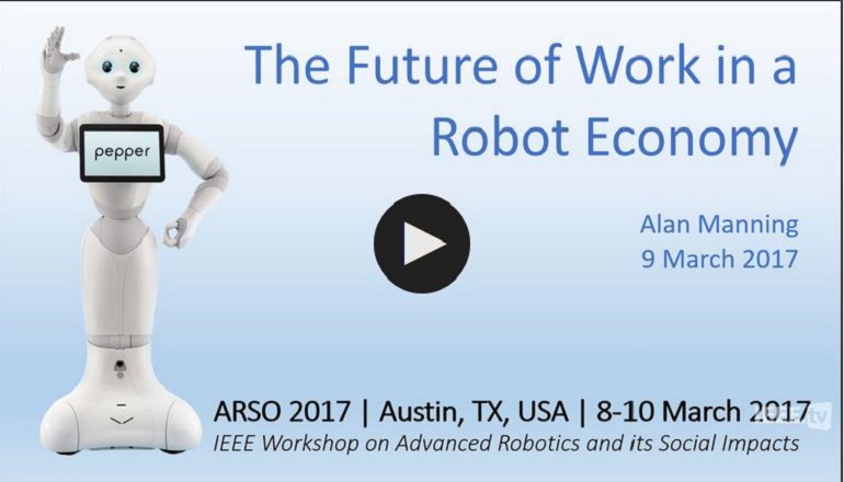 The Future of Work on a Robot Economy
