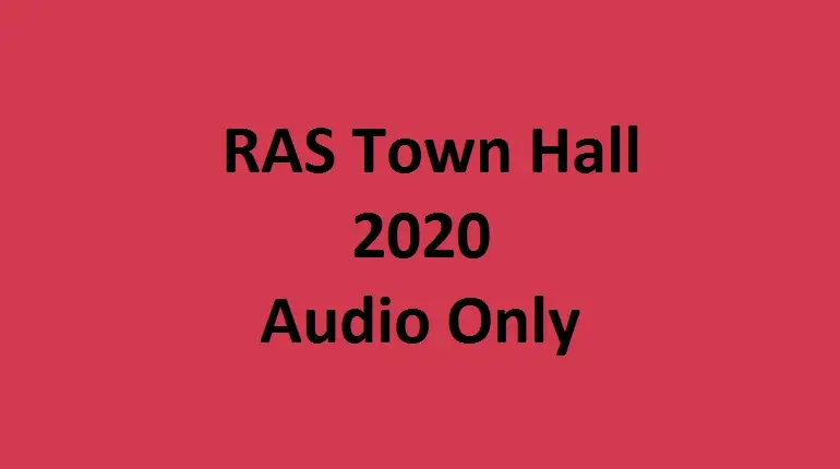 RAS Town Hall 2020