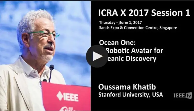 Ocean One: A Robotic Avatar for Oceanic Discovery?