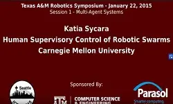 Human Supervisory Control of Robotic Swarms