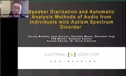 Speaker Diarization and Automatic Analysis Methods of Audio from Individuals with Autism Spectrum Disorder