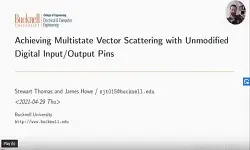 Achieving Multistate Vector Scattering with Unmodified Digital Input/Output Pins