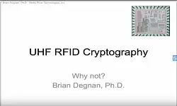 UHF RFID Crytopgraphy: Why Not?