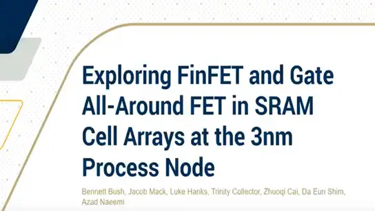 Exploring FinFET and Gate All-Around FET in SRAM Cell Arrays at the 3nm Process Node