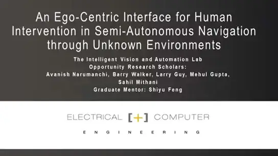 An Ego-Centric Interface for Human Intervention in Semi-Autonomous Navigation through Unknown Environments