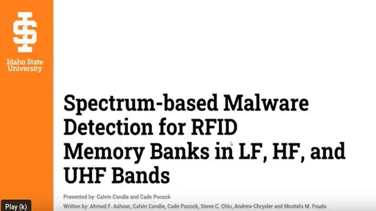 Spectrum-based Malware Detection for RFID Memory Banks in LF, HF, and UHF Bands 