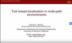 C2 ToA Based Localization in Multi path Environments