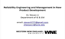Reliability Engineering and Management in New Product Development