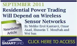 Residential Power Trading Will Depend on Wireless Sensor Networks