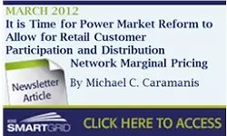 It is Time for Power Market Reform to Allow for Retail Customer Participation and Distribution Network Marginal Pricing