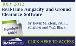 Real-Time Ampacity and Ground Clearance Software