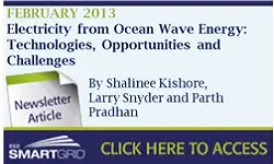 Electricity from Ocean Wave Energy: Technologies, Opportunities and Challenges