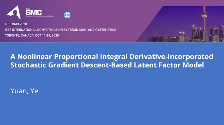 A Nonlinear Proportional Integral Derivative-Incorporated Stochastic Gradient Descent-Based Latent Factor Model