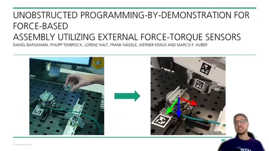 Unobstructed Programming by Demonstration for Force Based Assembly Utilizing External Force-Torque Sensors