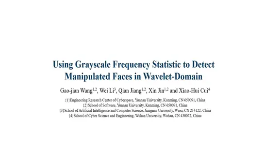 Using Grayscale Frequency Statistic to Detect Manipulated Faces in Wavelet Domain