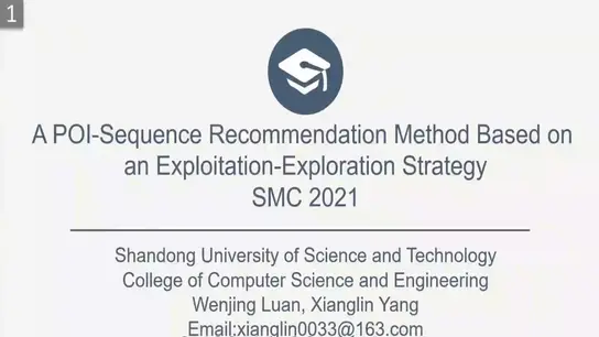 A POI Sequence Recommendation Method Based on an Exploitation Exploration Strategy SMC 2021