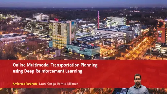 Online Multimodal Transportation Planning Using Deep Reinforcement Learning