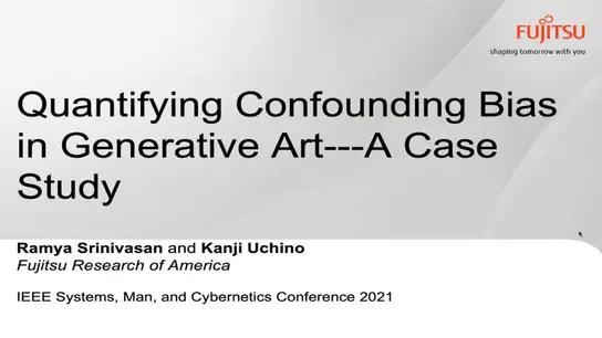 Quantifying Confound Bias in Generative Art --- A Case Study