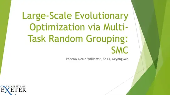 Large Scale Evolutionary Optimization via Multi-Task Random Grouping: SMC