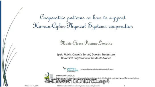 Cooperative Patterns on How to Support Human-Cyber Physical System Cooperation 